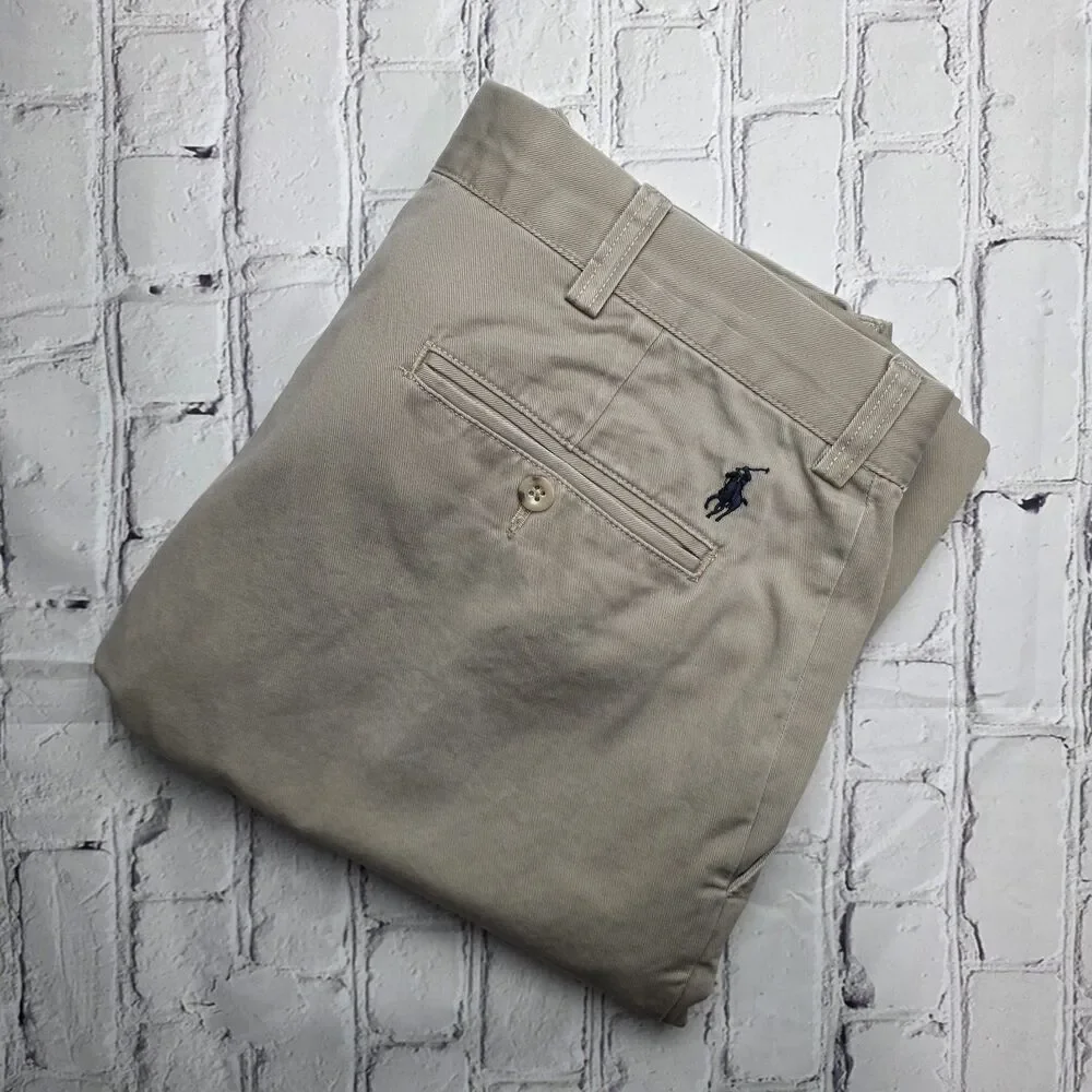 Polo Ralph Lauren Men's 34x34 Khaki Beige Preston Chino Pants